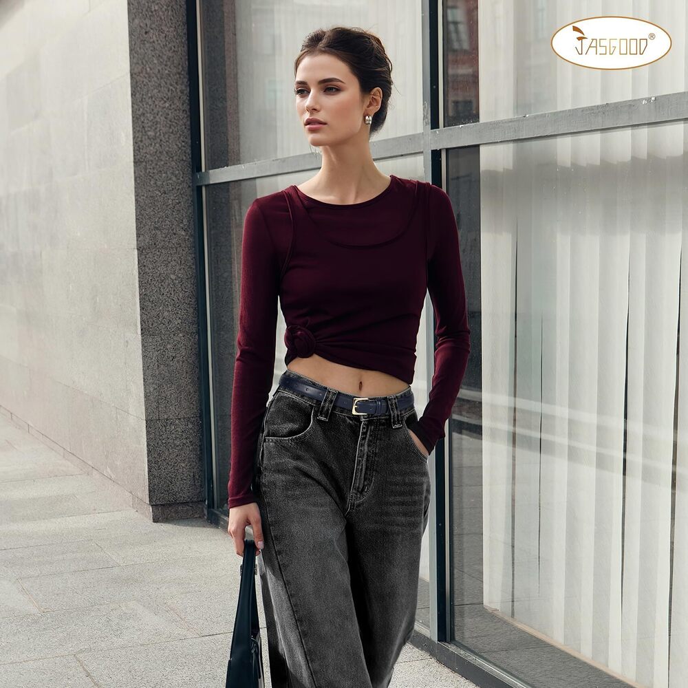 7265 Women Leather Belt For Pants Jeans Casual Fashion Ladies Skinny - Picture 3 of 7